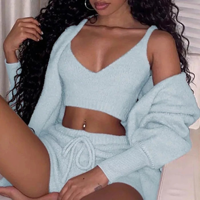 Cropped Pajama Set