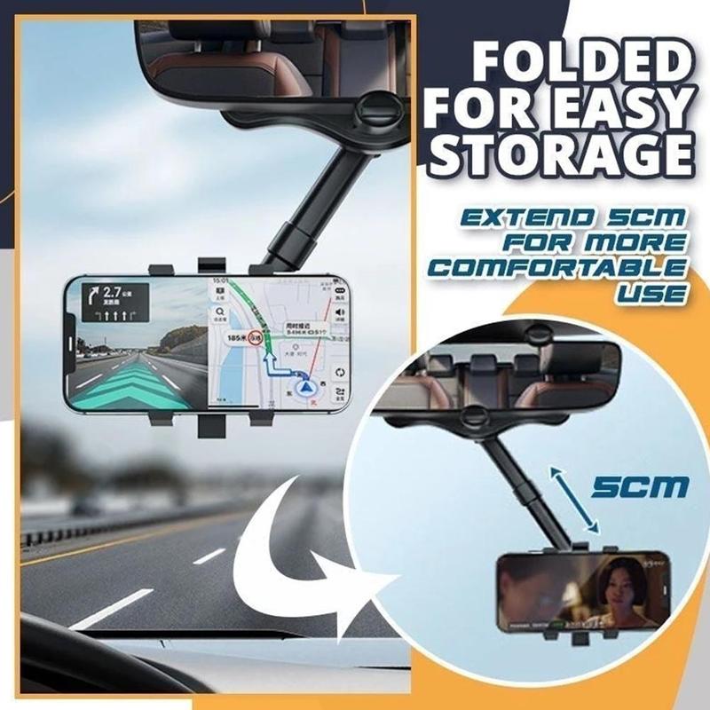 Rearview Mirror Phone Holder