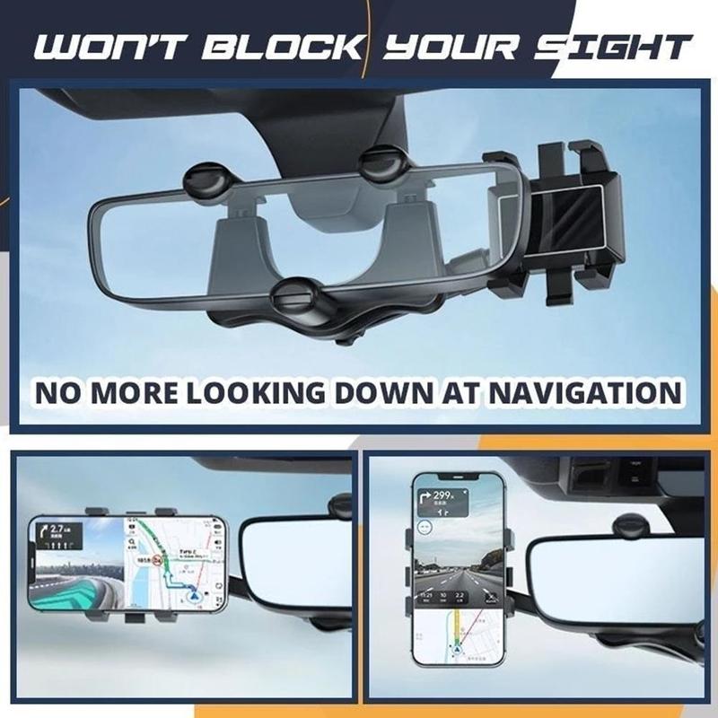 Rearview Mirror Phone Holder